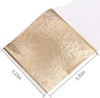 600Pcs KINNO Gold Leaf Sheets, Metal Leaf for Home, Wall, Frame, Ceiling, Furniture Decoration, 6 Colors 3.15 by 3.35 Inch