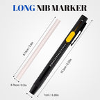 Heat Erasable Fabric Markers for Sewing, Quilting & Embroidery & DIY Crafts - Washable, Refillable DIY Chalk Pens for Cotton & Knitted Fabrics, Sewing Supplies (2 Pens+20 Refills)