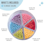 Sweets Indeed Dye-Free Rainbow Sprinkle Mix – 2.75 oz 6-Cell Jar | Natural Rainbow Sprinkles in Dye-Free Colors | Clean-Label Baking Decorations for Cookies, Cupcakes & Desserts
