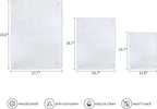 Murrey Home Glass Cutting Board for Kitchen Counter, Tempered Glass Chopping Boards Dishwasher Safe, Small Clear Countertop Tray, Scratch Resistant, Heat Resistant, Non Toxic, Frosted, 24"x18"