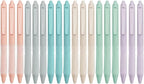 Linbsunne Ballpoint Pens Medium Point 1mm Black Pen with Super Soft Grip Ball Point Pen for Men Women Retractable Pens (18-pack)