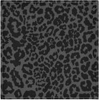 ALAZA Dark Gray Cheetah Leopard Print Cloth Napkins Set of 6, 20x20 Inch Washable and Reusable Napkin for Decoupage Dinner Party Everyday Use