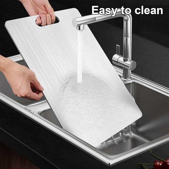 Titanium Cutting Boards for Kitchen,Katuchef Titanium Cutting Board,Non toxic Doubld-Side Available Chopping Boards, Easy to Clean and Store(1PC-L:15.35 * 11.02)