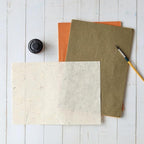 50 Sheets A4 Natural Fiber Mulberry Tree,Banan Bark Mulberry Paper Sheets Art Tissue Washi Paper Design Craft Art Origami Suppliers Card Making DIY Crafts (Brown Tone, A4)