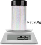 High Capacity 260g Iridescent Fine Glitter,Shaker Bottle Fine Glitter for Epoxy Resin DIY Craft,Rainbow Fine Glitter for Nail Art Face Body Glitter Tumbler Making (IRI Yellow)