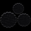 3 Pieces Acrylic Stamp Blocks Set, Sector Clear Stamping Blocks Tools Set With Grid Lines for Scrapbooking Crafts Making