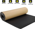 3/4''T x 12''W x 59''L Neoprene Sponge Foam Rubber Sheet Roll with Self-Adhesive Easy Cut DIY Adhesive Padding Perfect Cosplay Multi-Function Soundproof, Black