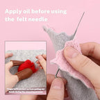 Mayboos Needle Felting Kit,Needle Felting Pad,Needle Felting Tool with 6"x6"Needle Felting Mat,Felting Needles for Wool,Leather Finger Guards,Good for Any Felting