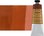 Charvin Extra Fine Oil Paint, Burnt Sienna 60 ml - Triple-Milled, Rich Texture, Poppy Oil-Based, Light-Fast, Handmade, Archival Quality