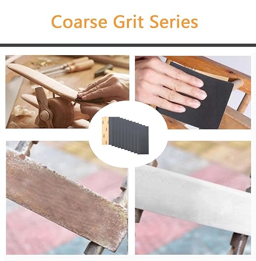 30Pcs 9 x 3.6 Inchs 800 Grit Wet and Dry Handmade Universal Sanding Sheets, Suitable for Woodworking Furniture/Automobiles/Metal/Lacquer Polishing Sandpaper