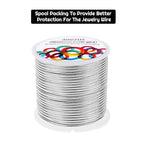 Anezus 12 Gauge Aluminum Wire 100 Feet - 2mm Metal Armature Bendable Sculpting Wire for Crafts, Wreath Making, Jewelry Making, Beading, Floral (Silver)