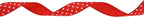 Polka Dot Grosgrain Ribbon 25 Yard Each Roll 100% Polyester (5/8", Red)