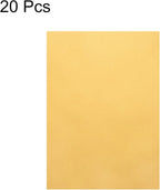 MECCANIXITY Colored Vellum Paper, 20 Sheet Gold Transparency 11.7 x 8.2 Printable Vellum Paper, Translucent Vellum Sheets for Printing Wedding Invitations, Ink Jet Laser Printer