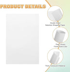 MECCANIXITY 100 Sheet Colored Vellum Paper 4" x 6", 100gsm Translucent Printable Vellum Sheets for Printing Wedding Invitations Inkjet Laser Printer, Silver
