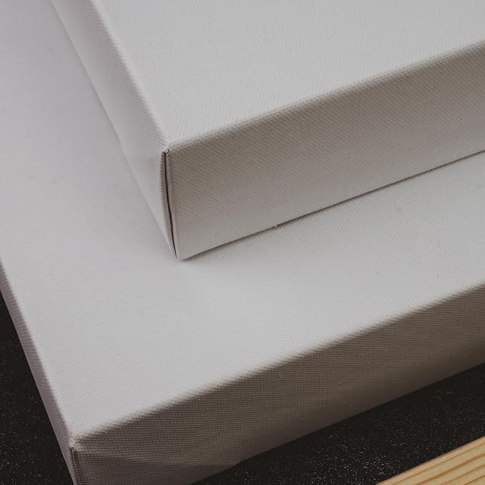 PHOENIX 14x18 Inch Museum Canvas - 2 3/8 Inch Thick Porfile Deep Large Stretched Canvas for Painting 1 Pack 100% Cotton 11 Oz. Gesso Primed White Blank Professional Canvas Oil & Acrylic Paints