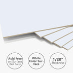 10 Pack Backing Boards, 13x19 Uncut White Mats Matboards, Acid-Free Backerboards for Art Prints, Ideal for Photos, Pictures, Prints, and Frames