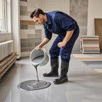 Louis Forest Epoxy Floor Paint, High-Gloss Marble Effect Coating, Epoxy Colored Sand Floor Paint, Wear-Resistant and Non-Slip for Indoor Outdoor (0.5KG-Green)