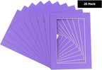 11x14 Mat for 8.5x11 Photo - Precut Light Purple Picture Matboard for Frames Measuring 11 x 14 Inches - Bevel Cut Matte to Display Art Measuring 8.5 x 11 Inches - Acid Free Pack of 25 MATS