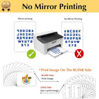 TransOurDream Heat Transfer Paper for Dark Fabric (50 Sheets, 8.5x11", Dark 3.0) Printable Iron on Transfers for Inkjet & Laserjet Printer, Printable Heat Transfer Vinyl for Tshirts (D3-50)