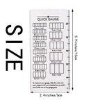Quick Gauge Ruler, Gauge Ruler for Knitting and Crochet, Scarf Keychain Knitting No Counting Needed, Slide Sewing Rulers and Guides for Fabric Stitch Measuring Crochet Tool(2pcs)