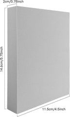 3 Pcs/Set 2Pcs Large Stamping Foam Grey Moldable Foam with 1 Pcs Acrylic Stamp Block Stamps Plastic Pad Cut and Dry Foam Stamping Foam Block for Sculpture, Modeling, DIY Arts and Handicrafts Projects