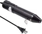 mofa Embossing Heat Pen,Mini Heat Gun,Hot Air Pen Tools Shrink Pen with Stand For DIY Embossing And Drying Paint Multi-Purpose Electric Heating Nozzle 150W 110V (Black,Black)