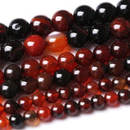 36PCS 10MM Red Persian Agate Stone Beads Energy Healing Beads for DIY Jewelry Bracelet Necklace Making for Jewelry Making15Inch…