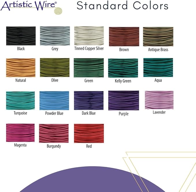 Artistic Wire, 28 Gauge Tarnish Resistant Brass Craft Wire, 40 yd