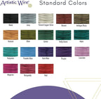 Artistic Wire, 20 Gauge Silver Plated Tarnish Resistant Colored Copper Craft Wire, Seafoam Green, 25 ft