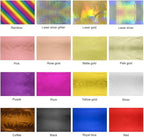50 Sheets Toner Reactive Foil Sheet for Crafts Paper Holographic Heat Transfer Craft Foil Paper for Scrapbooking Stamping Cardstock Heat Transfer DIY Crafts Accessories 7.9 x 11.4inch-Purple