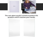 Non-Glare Acrylic Replacement for 8x11 Picture Frame, Replacement Plexiglass for 8x11 Photo Frame, UV-Resistant Non-Glare Acrylic Cover Sheet