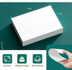 Cardstock 5 x 7 Inch 220 Sheets 190 gsm Heavyweight Card Stock Paper White Cardstock Printer Paper Perfect for Wedding Invitations, DIY Cards, Postcards, Photos, Art and Crafts