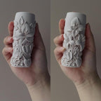 Elegant Lily Embossed Candle Molds for Candle Making, 3D Flower Silicone Molds for Candle Soap Wax Resin Clay, Blooming Lily Chocolate Cake Fondant Molds, DIY Floral Art Craft Wedding Decor