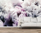 Floral Wallpaper Mural Large Rose Flowers Mural for Bedroom Living Room Wall (not self-Adhesive)