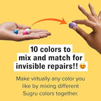Tesa Sugru Super Glue - Waterproof Wood Glue for Home Improvement & Crafts - Use as a Poster Putty or Silicone Adhesive for Repairing & Bonding - 8 Pack - Natural Colors (3.5g/ea)