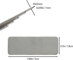 StayMax 304 Stainless Steel Engraving Blank Tags Rectangle Stamping Blanks Without Holes 1.96inch*0.7inch 25 Pack
