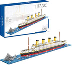 Titanic Architecture Set Micro Building Blocks Model Kit for Adults, Teens and Kids Age of 14+ 1872 Pieces