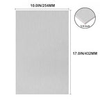 6061 T651 Aluminum Sheet Metal 10 x 17 x 1/4 (6MM) Inch Thick Flat Plain Aluminum Plate Covered with Protective Film, Heat Treatable Rectangle 6MM Aluminum Metal Plate for Industrial