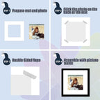 Mat Board Center, Pack of 20, 16x16 for 12x12 White Photo Picture Mats - Acid Free, 4-ply Thickness, White Core - for Pictures, Photos, Framing