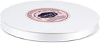 VATIN 3/8 inches Double Faced White Polyester Satin Ribbon - 50 Yards for Gift Wrapping Ornaments Party Favor Braids Baby Shower Decoration Floral Arrangement Craft Supplies