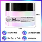Matio Interference Mica Powder, 1.06oz/ 30g Jade Dragon Chrome Powder, Pearlescent Effect Color Shift Pigment for Epoxy Resin, Makeup Shimmer, Nail Polish,Soap Dye,Candle Making,Paint