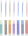 7-Color Heat Erasable Fabric Markers with 21 Refills, Extra-Fine 0.5mm Tip for Sewing, Quilting, Embroidery, Crafts & DIY Projects