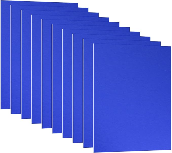 PATIKIL 3.3x2.1x1/32inch Anodized Aluminum Sheet, 10Pcs Metal Rectangle Aluminum Plate 0.8mm Thick Engraving Blanks for Laser Engraving DIY Decorative Crafting Home Decoration, Blue