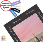 MBC Mat Board Center, 10 Pack 12x16 for 9x12 Black Picture Mats Frame Mattes, Bevel Cut, Acid Free, 4-ply Thickness