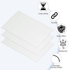 PATIKIL 2.1x3.3 Inch Anodized Aluminum Sheet Metal, 20Pcs Laser Plates Engraving Blanks 0.5MM Thin Rectangle for Crafting DIY House Laser Engraving, Silver