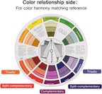Pocket Color Wheel, Paint Mixing Learning Guide Art Class Teaching Tool for Makeup Blending Board Chart Color Mixed Guide Mix Colors