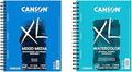 Canson XL Series Mixed Media and Watercolor Paper Pads, 9x12 in 60 Sheets and 7x10 in 30 Sheets