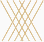 Pllieay 30 Pieces Bamboo Sticks Wooden Craft Sticks Extra Long Sticks for Crafting (15.7 Inches Length × 3/8 Inches Width)