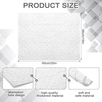 Hoolerry Oil Absorbent Pads Weight Dimpled Pad Garage Accessories Water Absorbent Mat Oil Spill Mat for Absorbing Protecting Home Garage Basement (100 Pcs,White,15 x 19.7 Inch)
