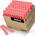 Red Chalk 100PCS, Low Dust Chalks Stick Bulk for Chalkboard Blackboard Non-Toxic